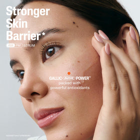 Cetaphil before and after skin smoothness comparison showing improvement