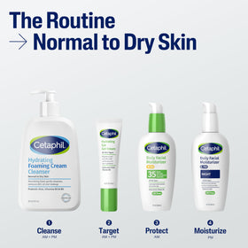 Cetaphil bottle in bathroom setting promoting daily routine comfort
