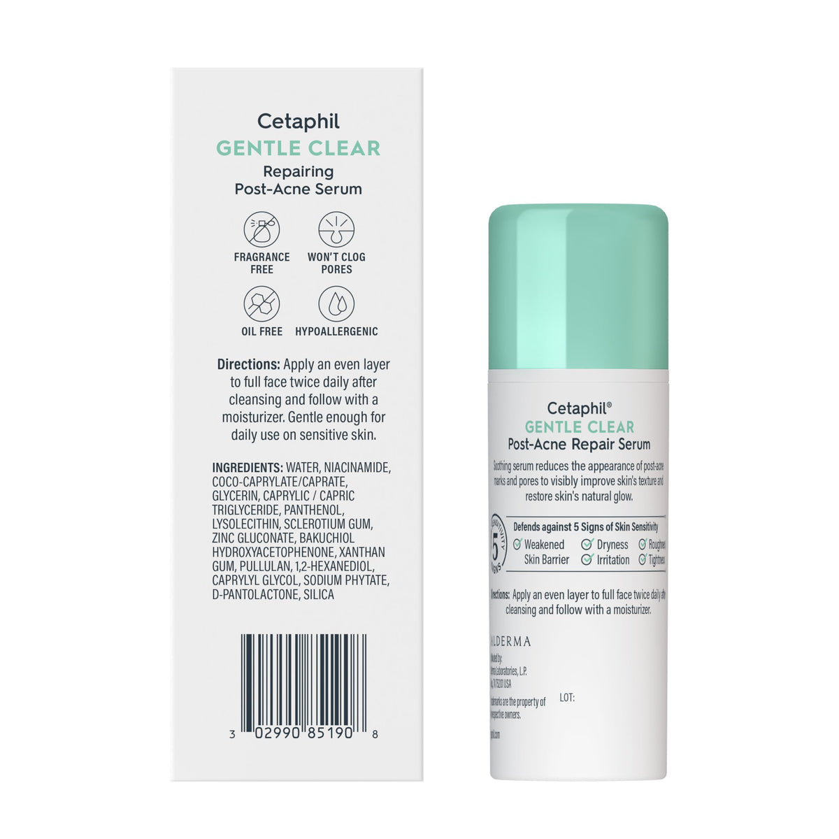 Cetaphil bottle beside sunscreen to show daytime routine compatibility