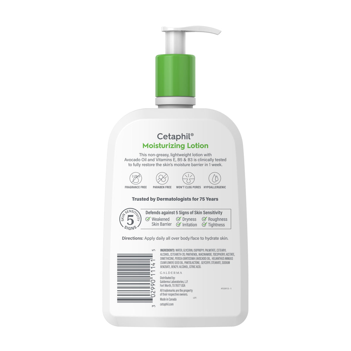 Cetaphil bottle with open cap showing dispensing detail and convenience