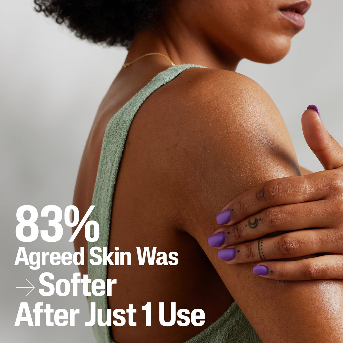Cetaphil cream applied on arm showing smoothing of rough, bumpy skin