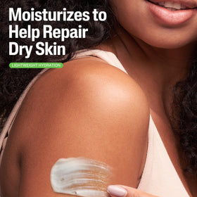 Cetaphil lotion on hand demonstrating smooth non-greasy finish