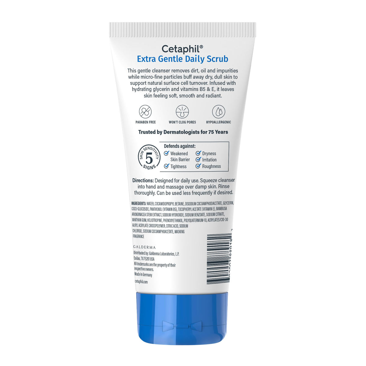 Cetaphil rinse transformation demonstrating effective cleansing and softness