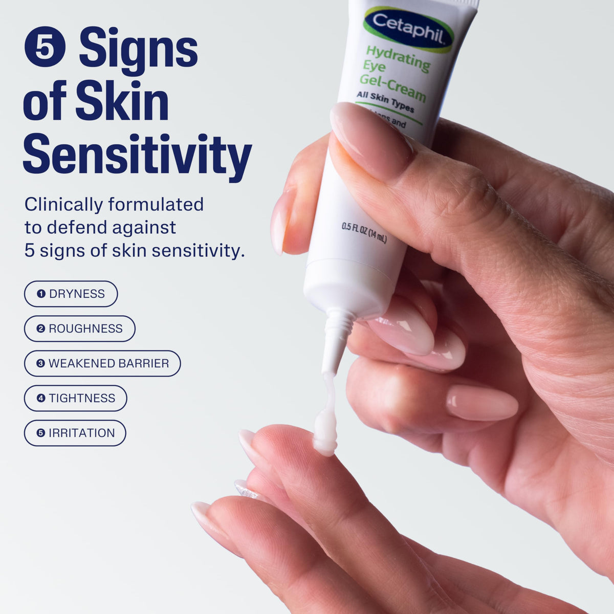 Cetaphil tube close-up displaying cap and dispensing tip