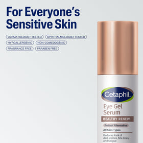 Cetaphil ingredients label highlighting peptides, niacinamide and panthenol
