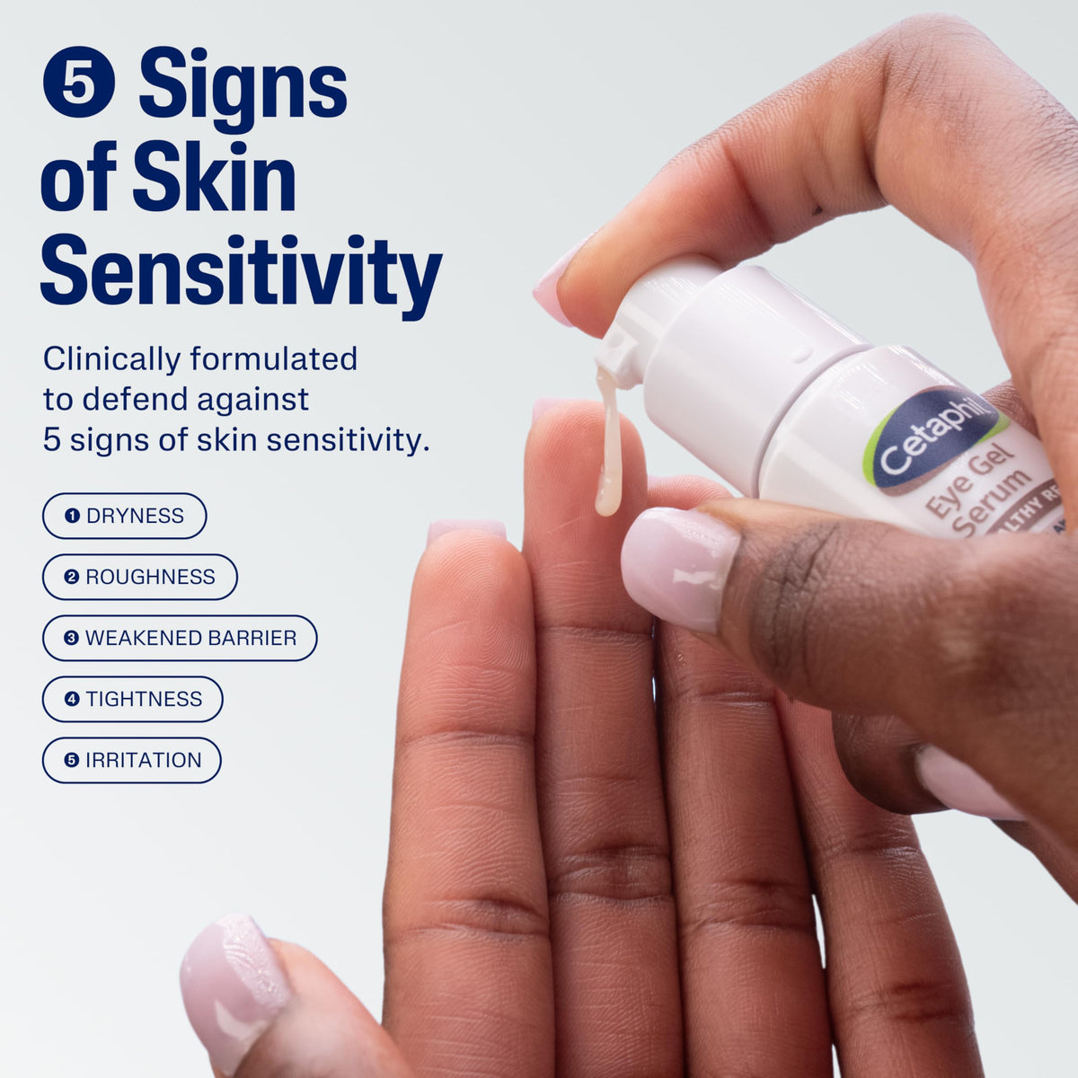 Cetaphil pump dispensing precise serum for easy, mess-free application