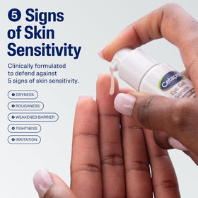 Cetaphil pump dispensing precise serum for easy, mess-free application