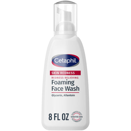 Cetaphil front packaging showing gentle redness relief and cleanser benefits