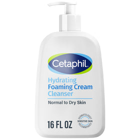 Cetaphil front packaging 16 oz showing cleanser and clear branding that signals gentle care