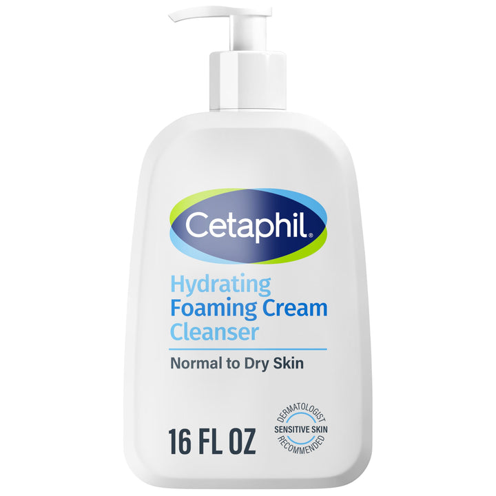 Cetaphil front packaging 16 oz showing cleanser and clear branding that signals gentle care