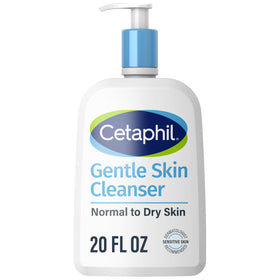 Cetaphil front packaging 20 oz showing label and benefits for sensitive skin