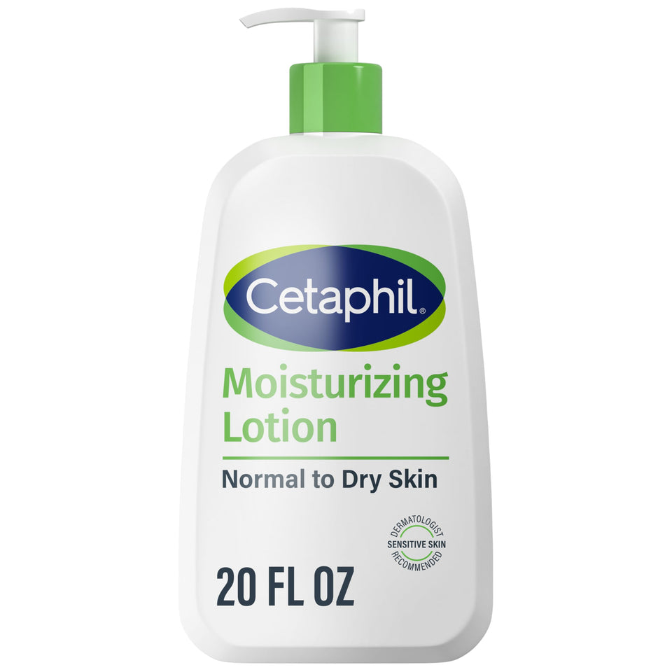 Cetaphil front packaging showing 20 oz size and gentle benefits