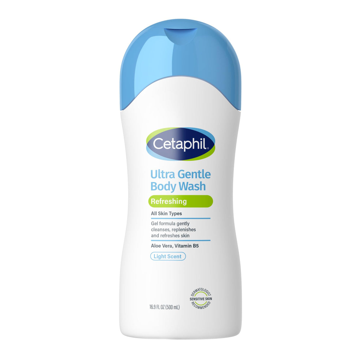 Cetaphil front packaging showing product and gentle benefits