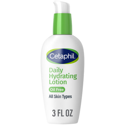 Cetaphil front packaging showing daily hydrating lotion and travel size benefit