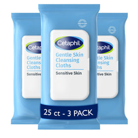 Cetaphil front packaging with flip-top showing convenience and protection