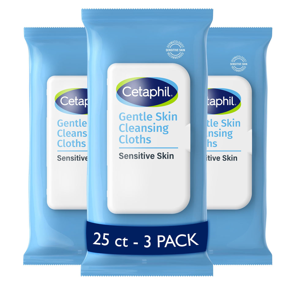 Cetaphil front packaging with flip-top showing convenience and protection
