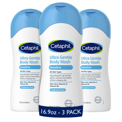 Cetaphil front packaging showing bottle and label for gentle cleansing benefit