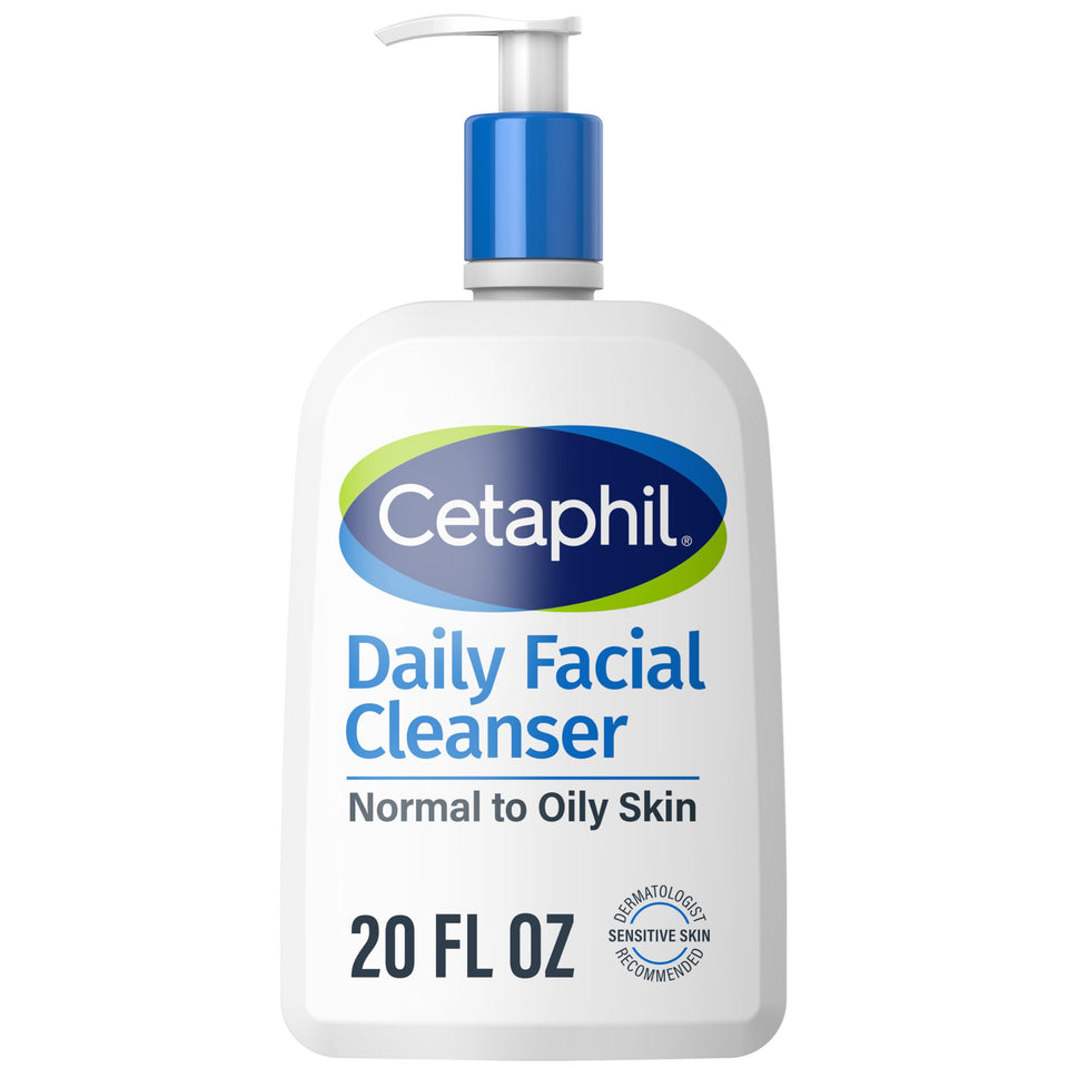 Cetaphil front pump bottle showing packaging and convenient dispensing