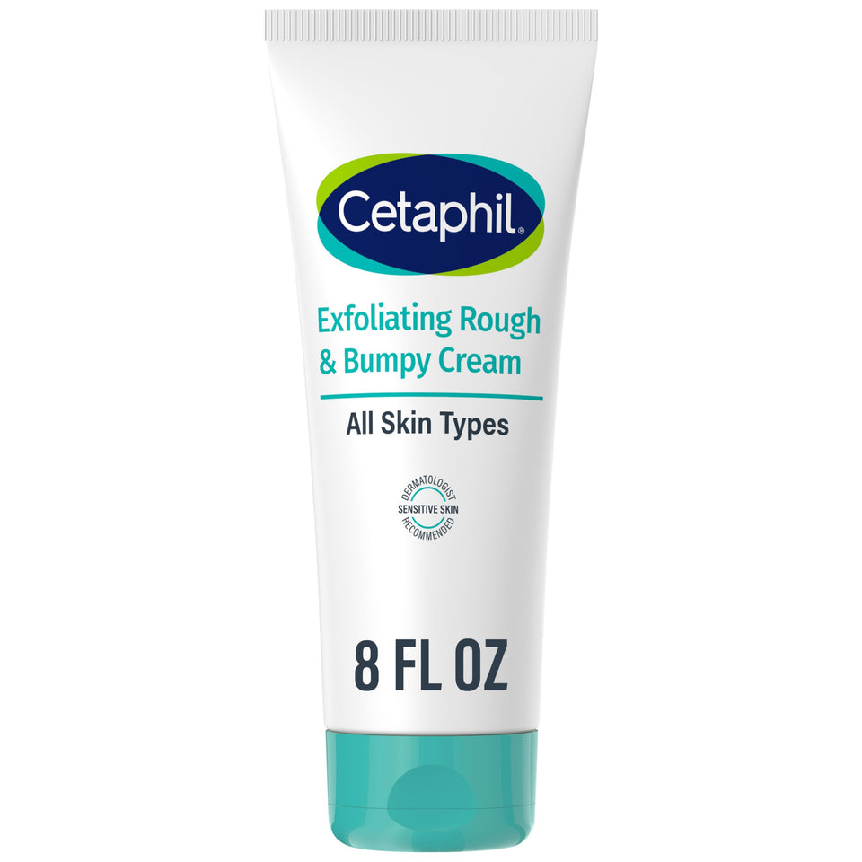 Cetaphil front tube showing product name and benefits for smooth skin