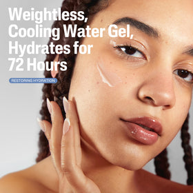 Cetaphil gel being applied to hand demonstrating lightweight feel