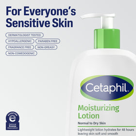 Applying Cetaphil to elbows and knees to soften rough skin