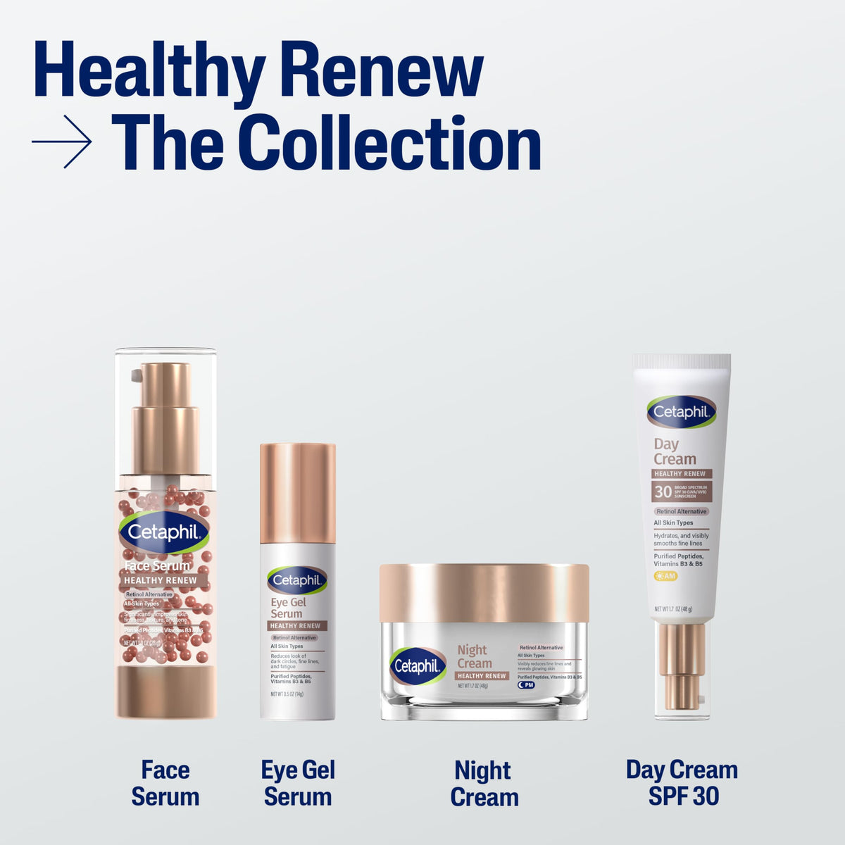 Applying Cetaphil Healthy Renew to hand to show gentle, soothing feel