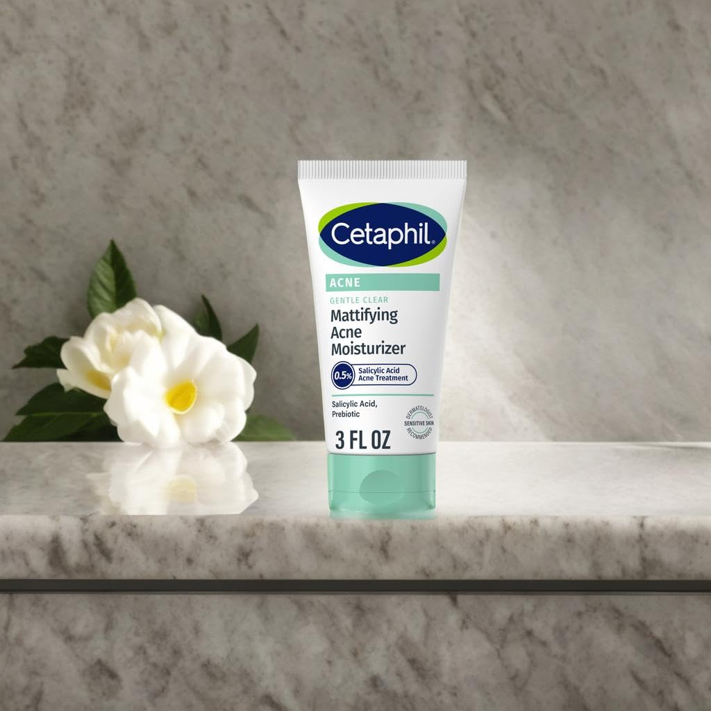Cetaphil bottle in hand for scale and portable 3 oz travel-friendly convenience