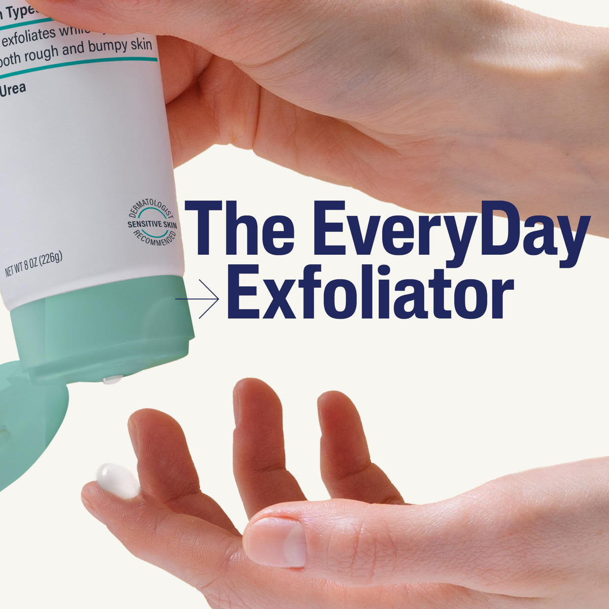 Cetaphil ingredient focus on urea and glycerin highlighting hydration benefits