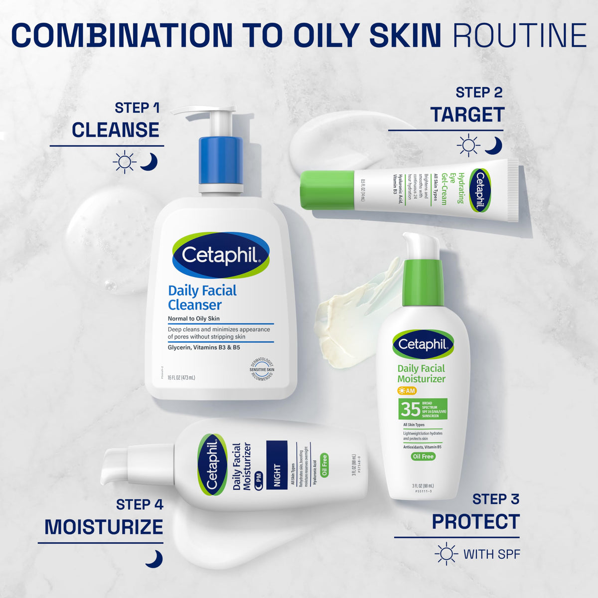Cetaphil ingredient hyaluronic visual illustrating hydration support and plumping benefit