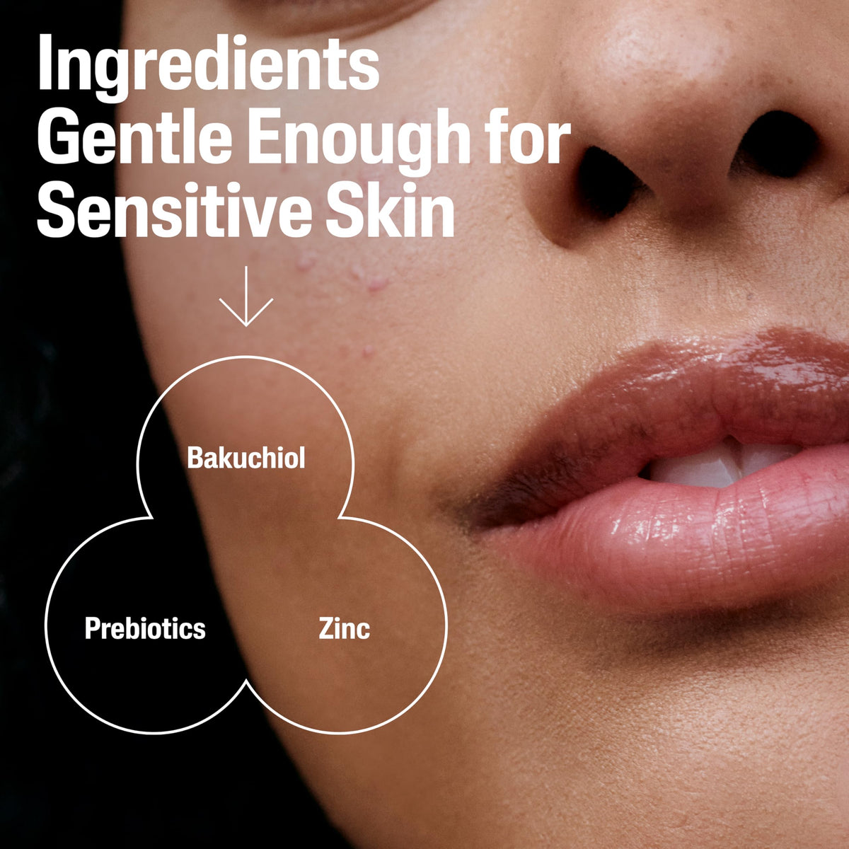 Cetaphil ingredient panel showing bakuchiol and benefits for tone