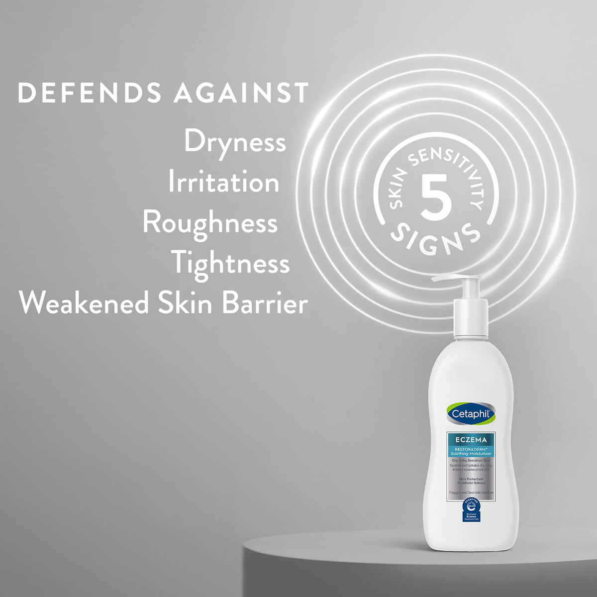 Cetaphil ingredient label highlighting ceramides and vitamins