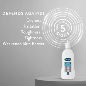 Cetaphil ingredient label highlighting ceramides and vitamins