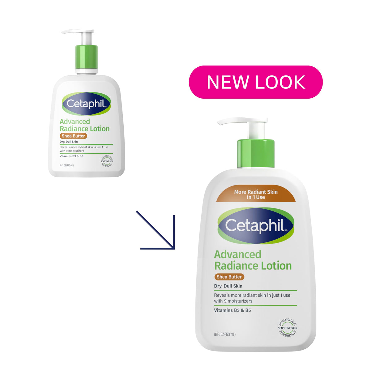 Cetaphil lotion pump dispensing creamy texture for fast absorption
