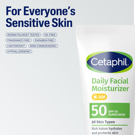 Cetaphil moisturizer on skin absorbing quickly for smooth makeup base