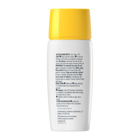 Cetaphil on face outdoors demonstrating broad spectrum sun protection