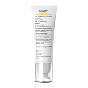Cetaphil back label highlighting hypoallergenic and oil-free benefits