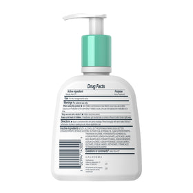 Cetaphil packaging and ingredient card flatlay highlighting fragrance-free formula benefit