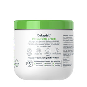 Cetaphil jar with other skincare items suggesting gentle daily care