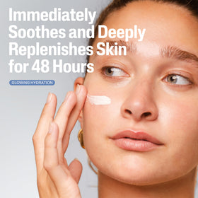 Cetaphil being dispensed on hand showing easy application benefit