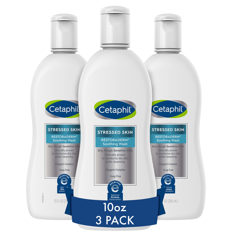 Cetaphil bottle front packaging showing product and pack benefit