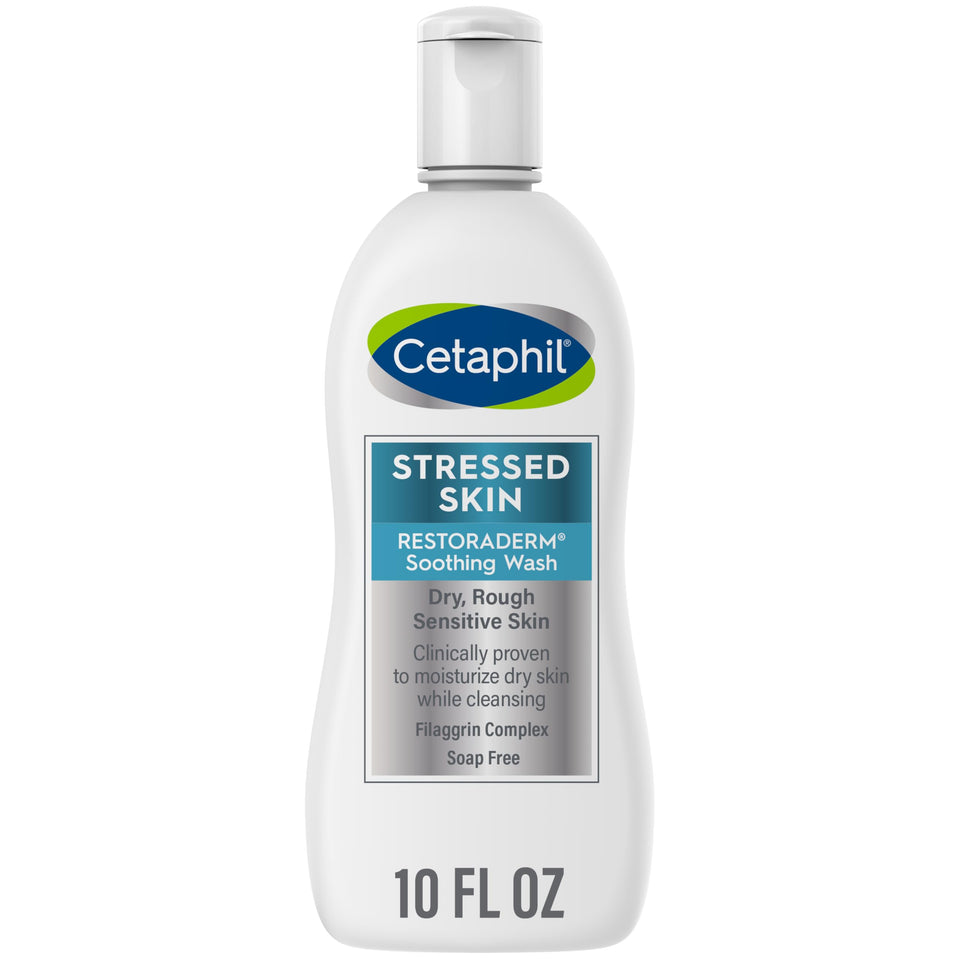 Cetaphil front packaging showing bottle and brand for gentle cleansing