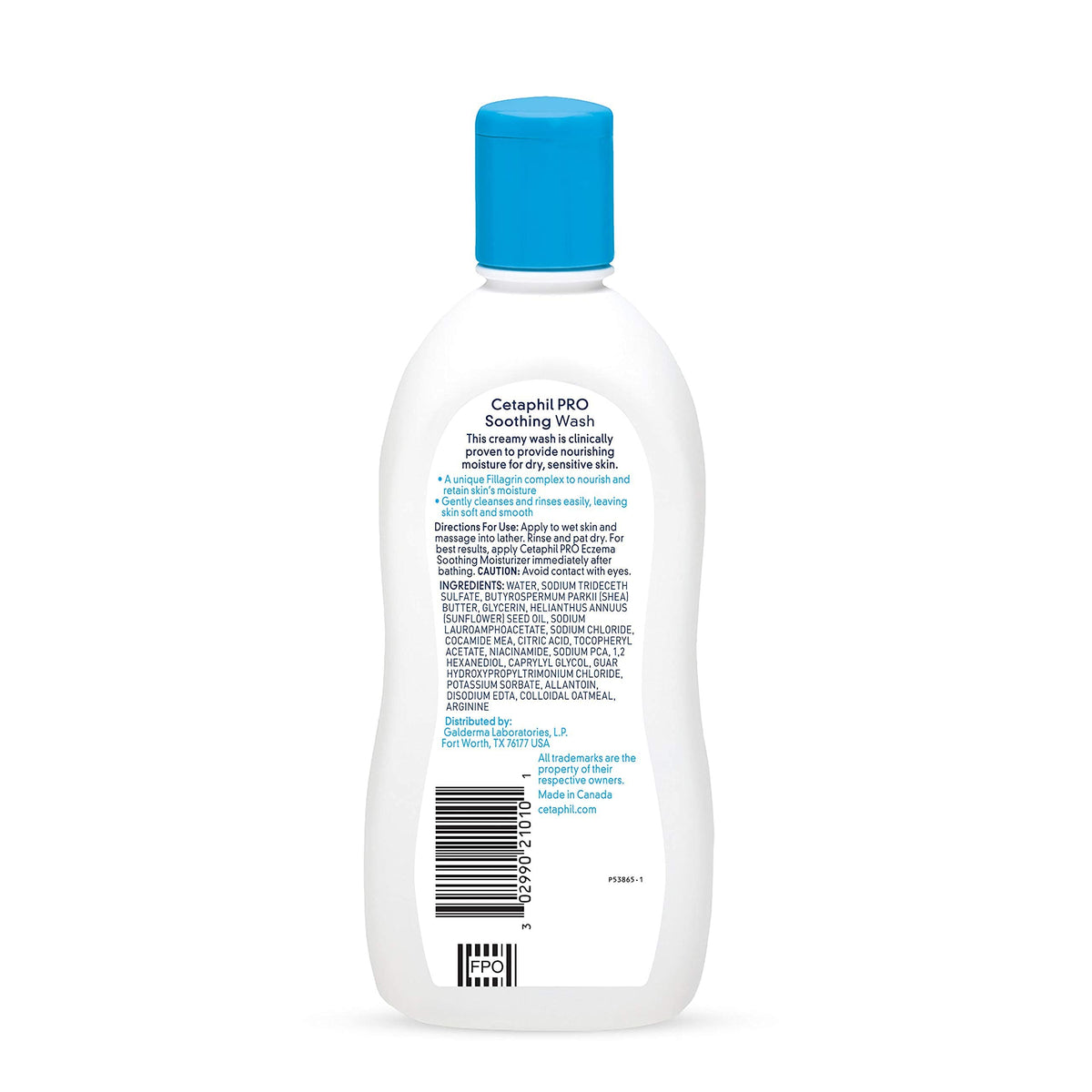 Hand using Cetaphil wash illustrating gentle foam and easy rinse