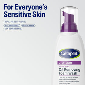 Scale comparison of Cetaphil 8 oz bottle next to common items showing realistic product size