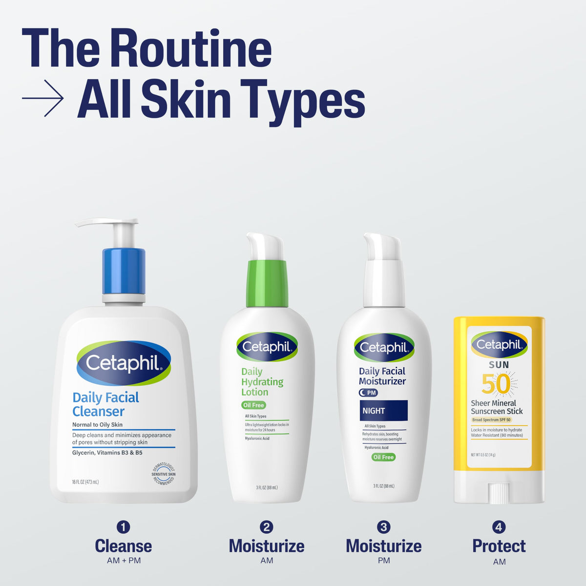 Hand holding Cetaphil stick for size comparison and travel convenience