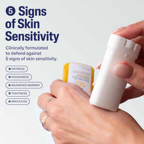 Cetaphil stick twist-up mechanism open, convenient mess-free application