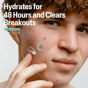 Cetaphil moisturizer texture close-up showing lightweight, fast-absorbing finish