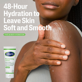 Cetaphil Daily Facial Cleanser foam texture showing deep-clean benefit