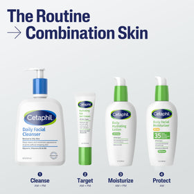 Cetaphil bottle in toiletry bag emphasizing travel-friendly 3 fl oz size
