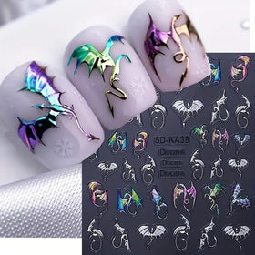CEWEWP front packaging of two-sheet Halloween nail sticker set showing designs and quantity