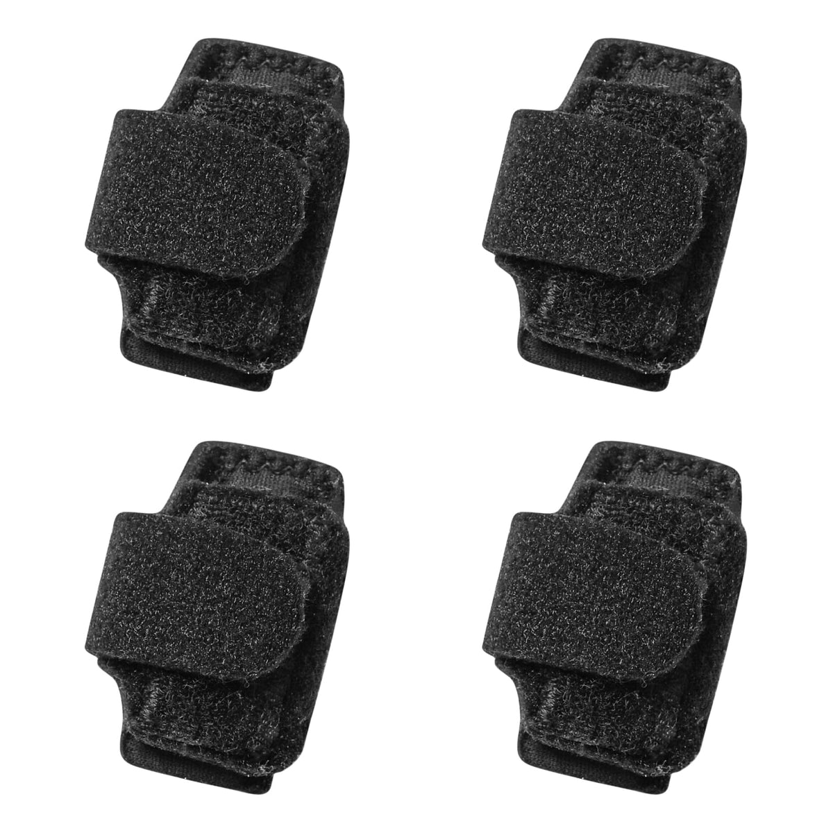 CEYOME front view of 4-pack toe splints showing compact packaging and breathable fabric for comfort